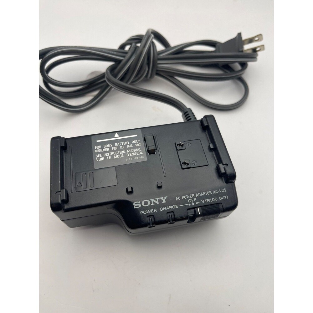 Sony AC-V25 AC Power Adapter Battery Charger Handycam Camcorder OEM Tested